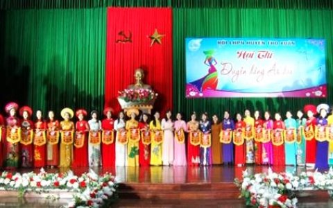 Hội LHPN huyện Thọ Xuân: Hội thi" Duyên dáng áo dài" năm 2020